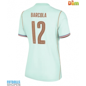 Billiga Frankrike Bradley Barcola #12 Bortatröja Dam VM 2026 Kortärmad